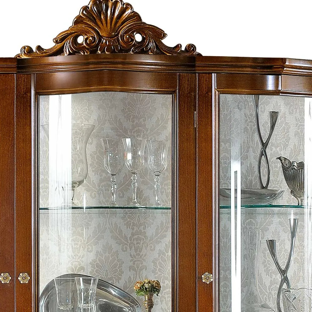 New Große Esszimmervitrine Tibet Wohnzimmerschrank|Massivholz Schränke
