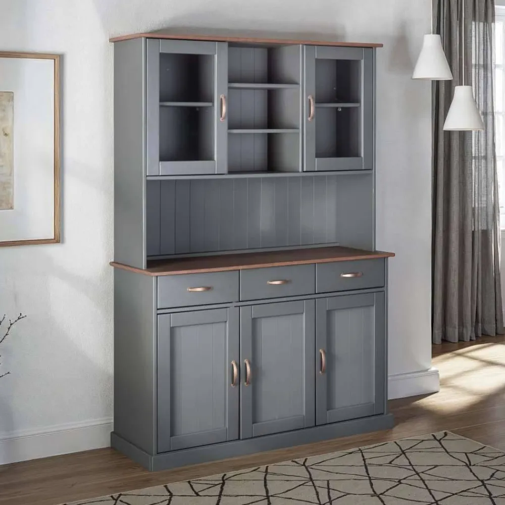 Clearance Großes Küchenbuffet Tibiun Massivholz Schränke|Esszimmerschränke