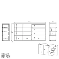 Großes Sideboard Genrom*Pharao24