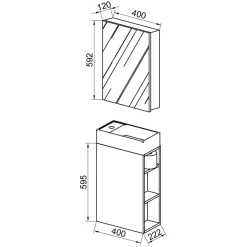 Discount Gäste Toilette Möbel Emjada Badmöbel Sets
