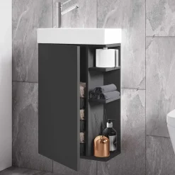 Outlet Gästewaschtisch hängend Dam Waschbeckenunterschränke|Bad Unterschränke