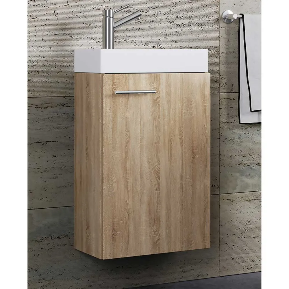 New Gästewaschtisch mit Becken Osmin Waschbeckenunterschränke|Bad Unterschränke