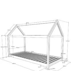 Hausbett Cruzca Kinder Kinderbetten