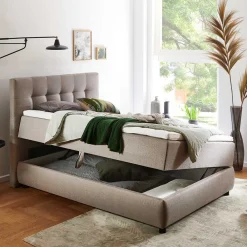 Hellbraunes Boxbett Visage*Pharao24 Online