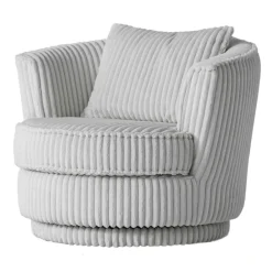 Clearance Hellgrauer Drehsessel Mirabal Wohnzimmer Sessel