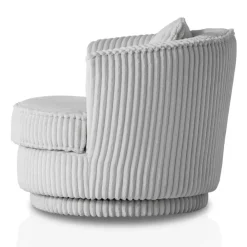 Clearance Hellgrauer Drehsessel Mirabal Wohnzimmer Sessel