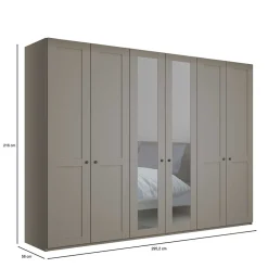 Best Hellgrauer Schlafzimmerschrank Saconso Drehtürenschränke|Kleiderschränke