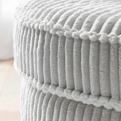 Clearance Hellgrauer Sessel mit Hocker Mirabal Wohnzimmer Sessel|Relaxsessel