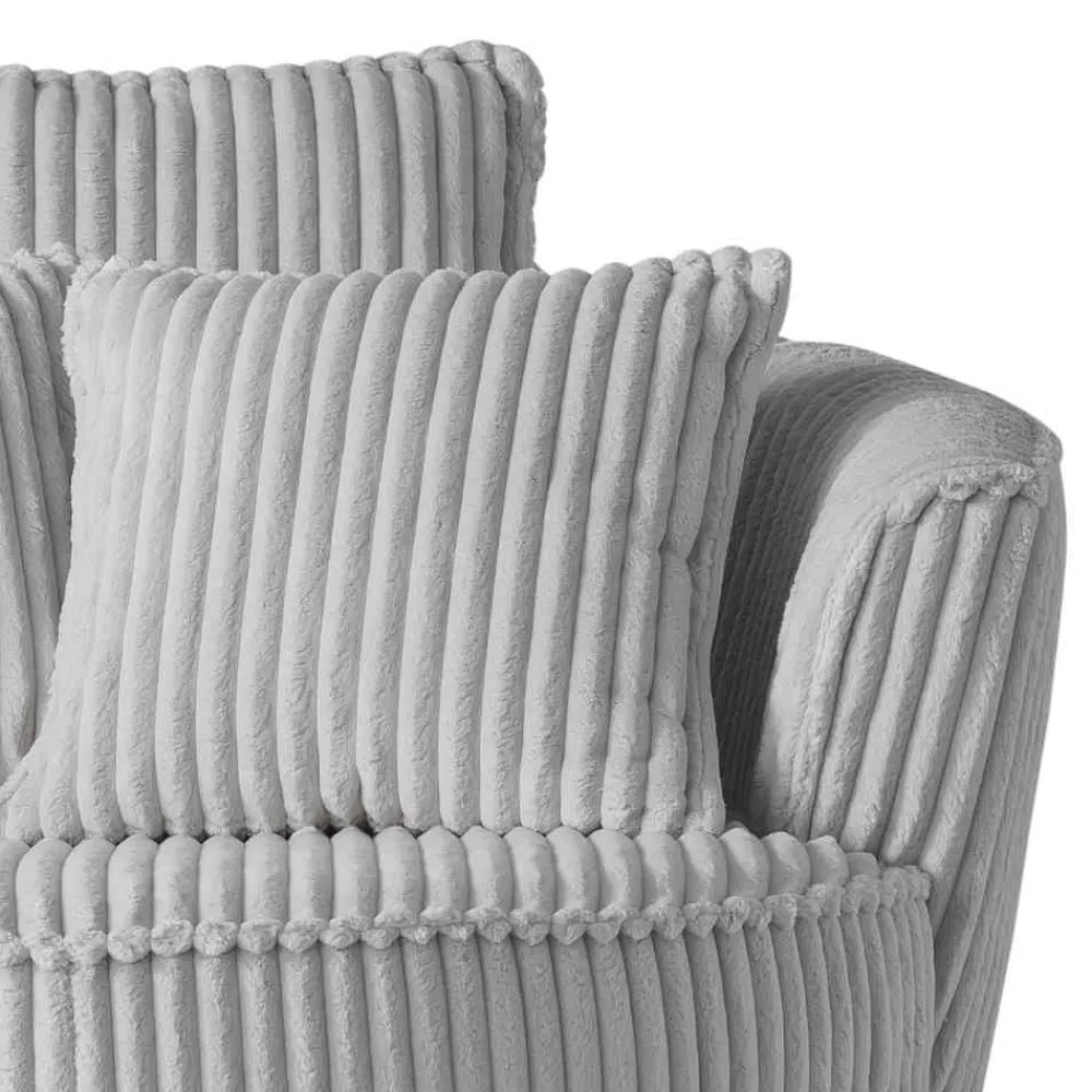 Clearance Hellgrauer Sessel mit Hocker Mirabal Wohnzimmer Sessel|Relaxsessel