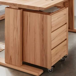 Höhenverstellbarer Schreibtisch Bahos Schreibtische|Massivholztische