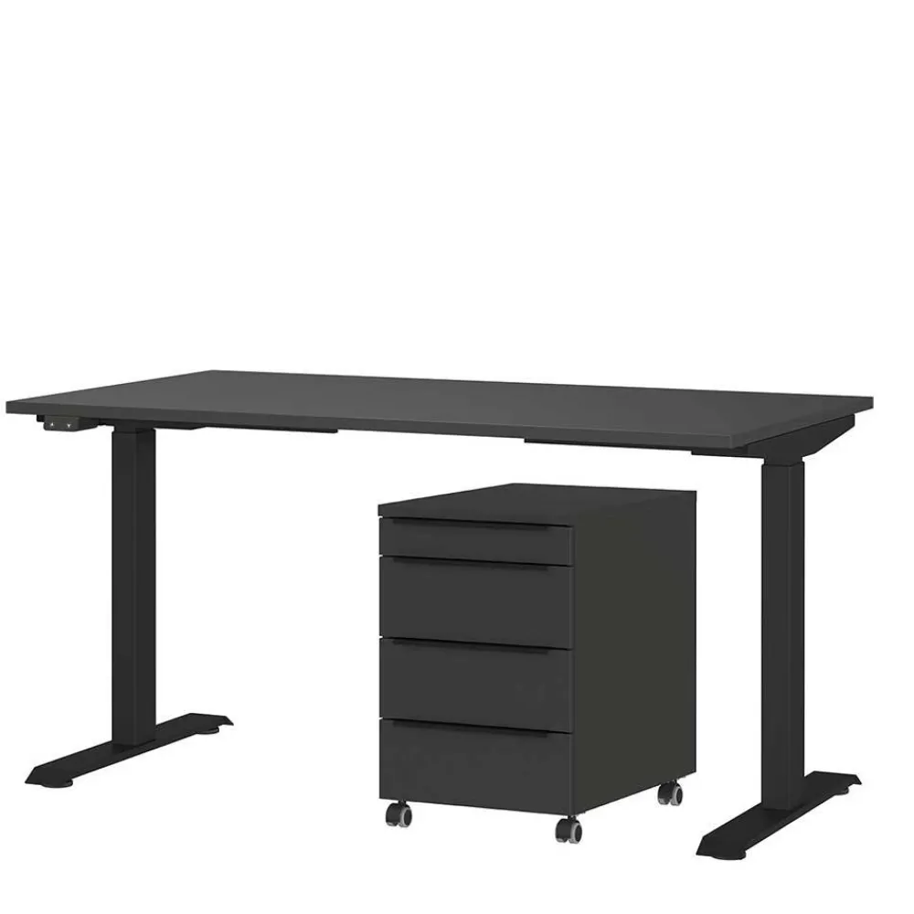 Höhenverstellbarer Schreibtisch Abby*Pharao24 New