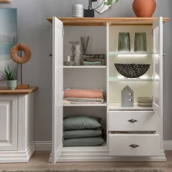 Best Highboard Greeks Massivholzmöbel|Wohnzimmerschrank