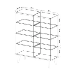 Discount Highboard Levanca Esszimmerkommoden|Wohnzimmerkommoden