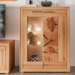Highboard mit Glastür Olmedo*Pharao24 Discount
