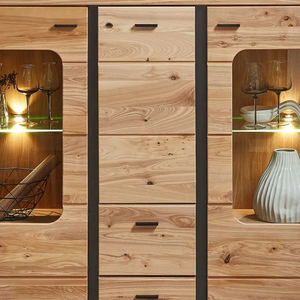 New Highboard Sebetino Vitrinenschrank|Highboards