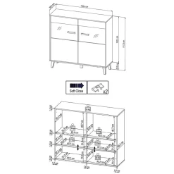 Best Highboard Vitrine Liazuria Highboards|Highboards