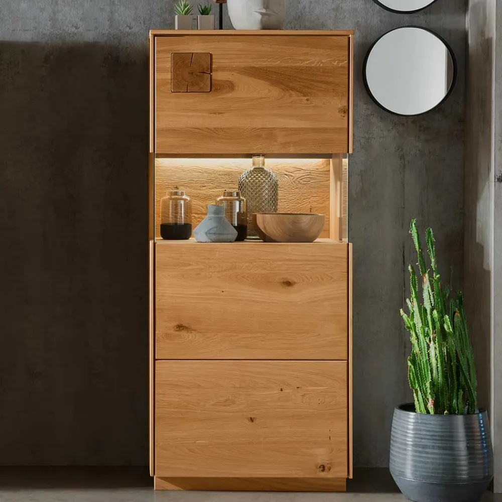 Discount Highboard Vitrine Onitos Vitrinenschrank|Wohnzimmervitrinen