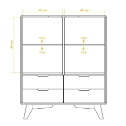 Best Highboard Vitrine Triancova Flurkommoden|Stauraumvitrinen