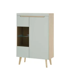 Clearance Highbord Casmas Stauraumvitrinen|Highboards