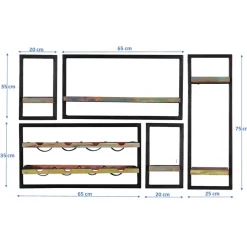 Discount Hängeregale für Bar Woodstock Hängeregale