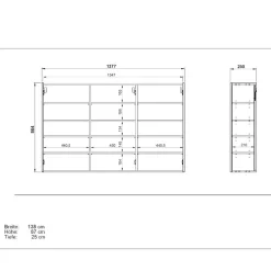 Outlet Hängeschrank Carins Schuhschränke