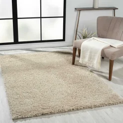 Clearance Hochflor Teppich Beige Pisaldo Teppiche