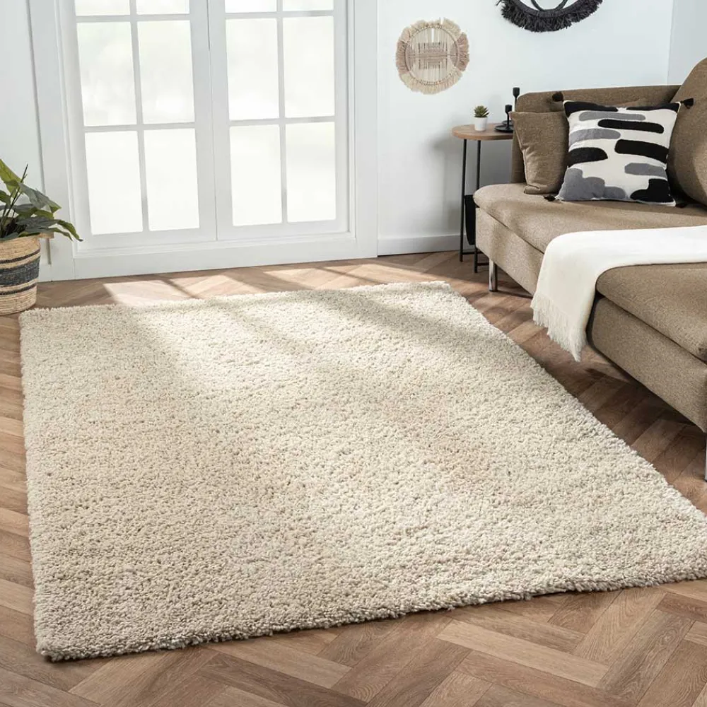 Clearance Hochflor Teppich Beige Pisaldo Teppiche