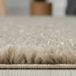 Clearance Hochflor Teppich Beige Pisaldo Teppiche