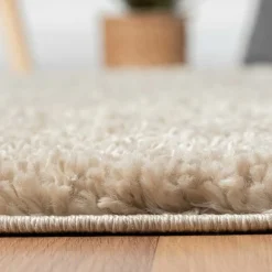 Hochflor Teppich Beige Rondma*Pharao24 Discount