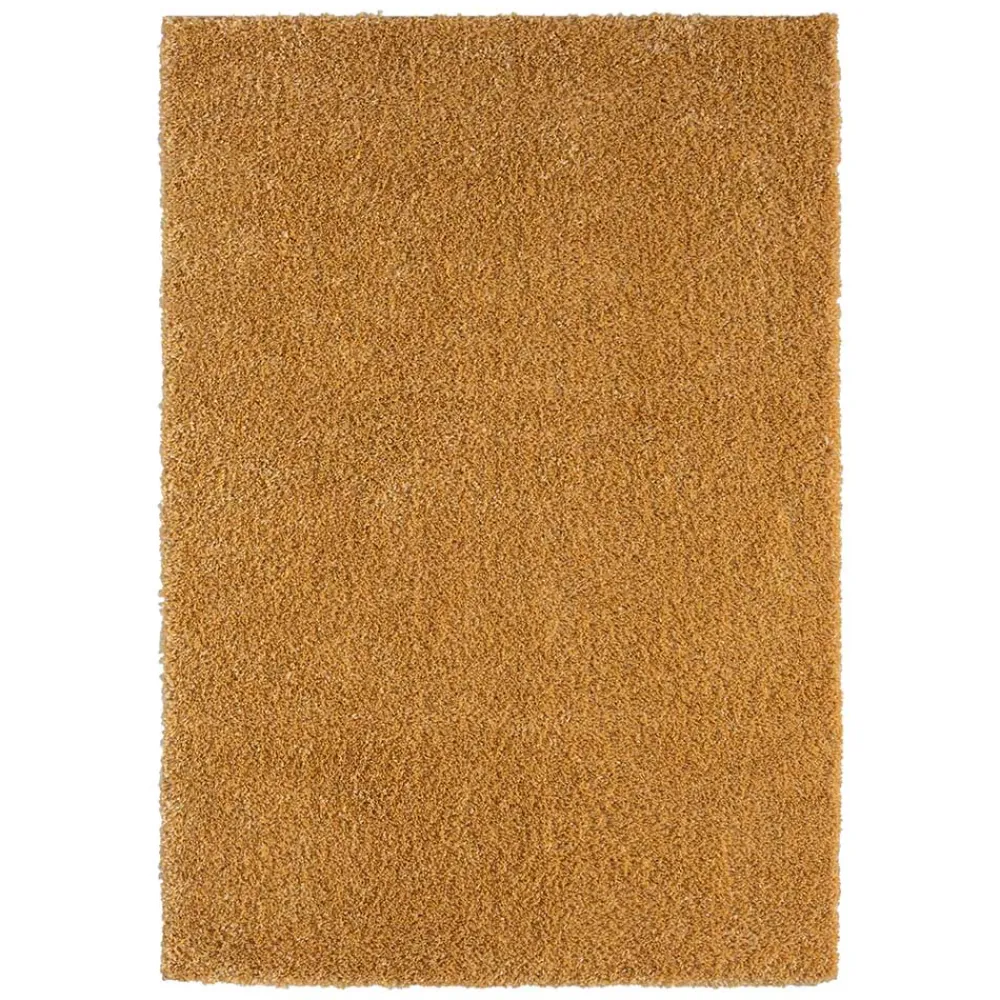 Hochflor Teppich Goldgelb Sesedra*Pharao24 Online