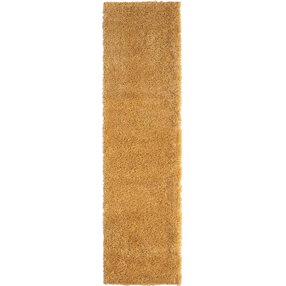 Hochflor Teppich Goldgelb Sesedra*Pharao24 Online