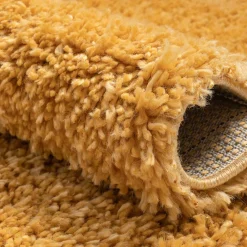 Hochflor Teppich Goldgelb Sesedra*Pharao24 Online