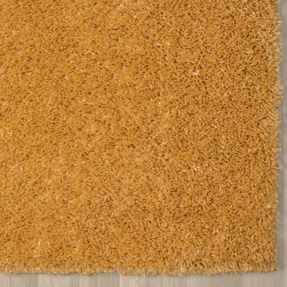 Hochflor Teppich Goldgelb Sesedra*Pharao24 Online