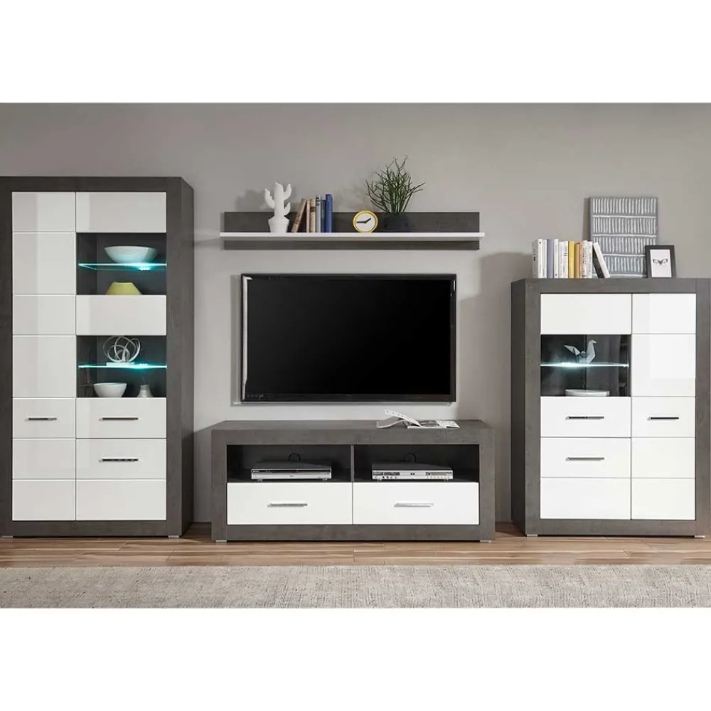 Hochglanz Anbauwand Jains*Pharao24 Outlet