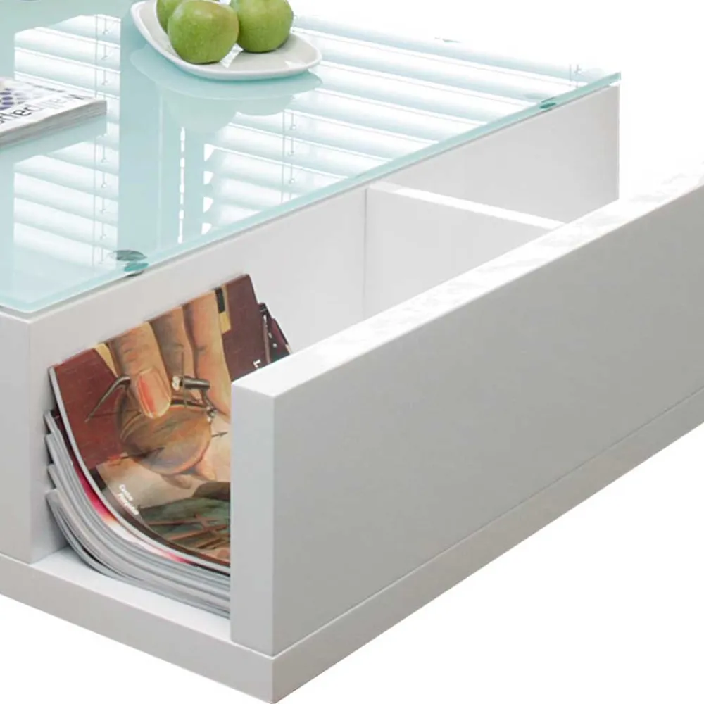 Online Hochglanz Couchtisch Shower Glastische