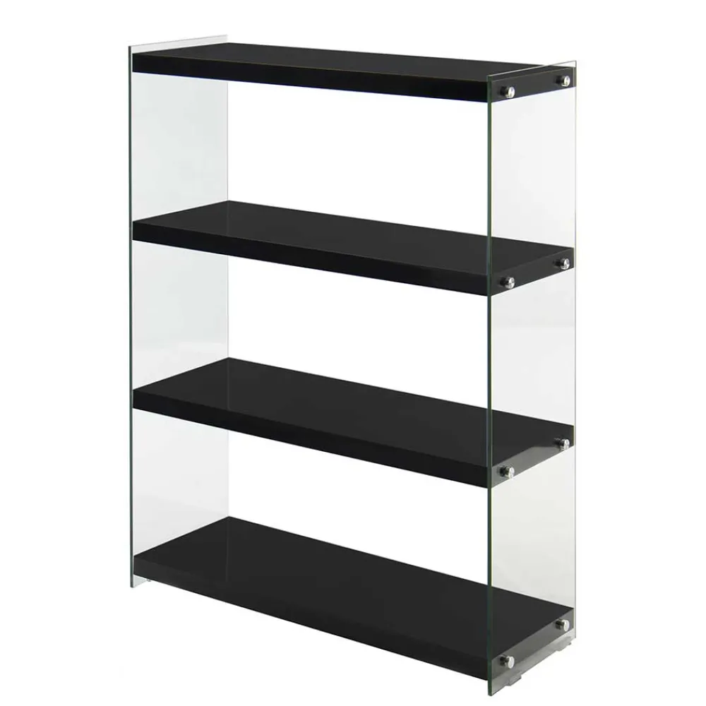 Clearance Hochglanz Regal Carnin Wohnzimmerregale|Glasregale