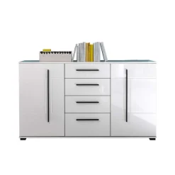 Discount Hochglanz Wohnwand Bistian Moderne Wohnwände|Wohnwand 300 Cm