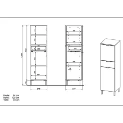 Best Hochschrank Mazuera Bad Hochschränke
