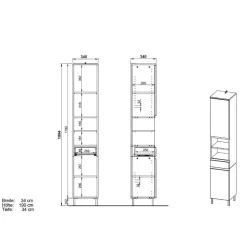 Hochschrank Pencras*Pharao24 Clearance