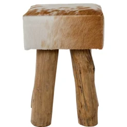 Hocker mit Fell Urak*Pharao24