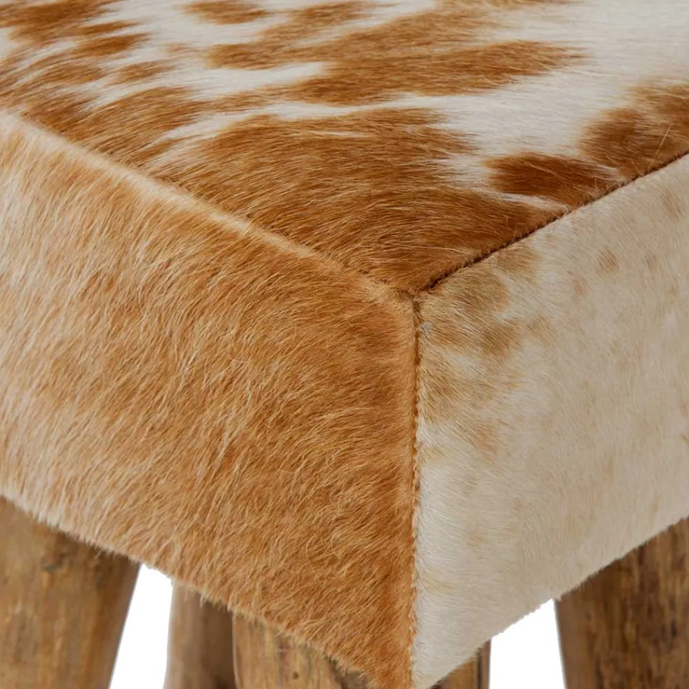 Hocker mit Fell Urak*Pharao24