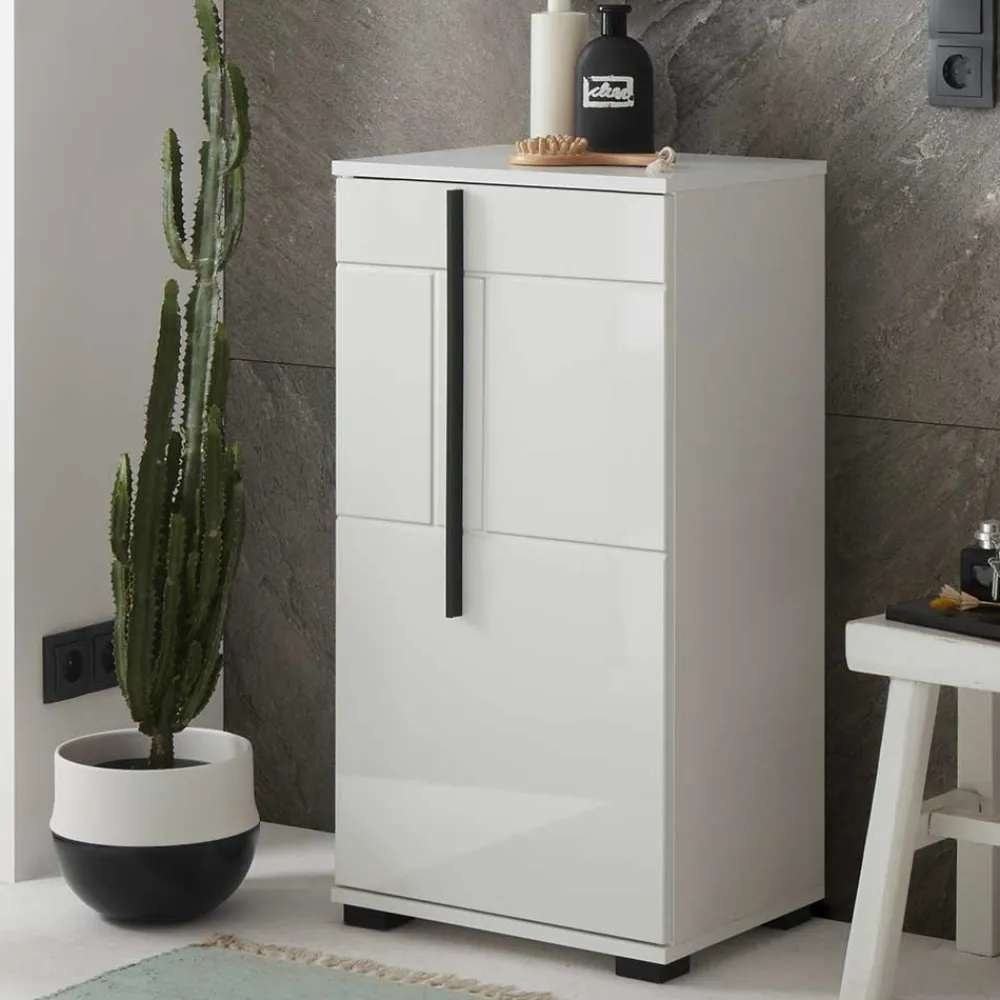 Hot Hohe Bad Kommode Fricossa Badezimmerschränke|Bad Unterschränke