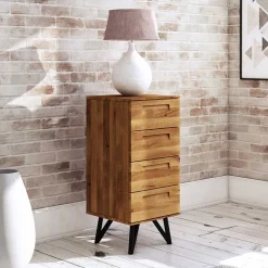 Hohe Kommode Cariasca Massivholz Kommoden|Hochkommoden