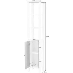 Hoher Badseitenschrank Yarus*Pharao24 New