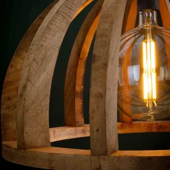 New Holz Pendelleuchte Levandro Lampen Und Leuchten