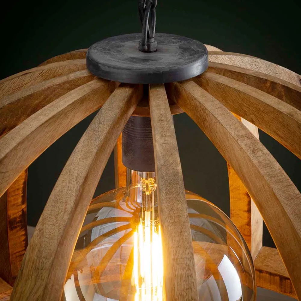 New Holz Pendelleuchte Levandro Lampen Und Leuchten