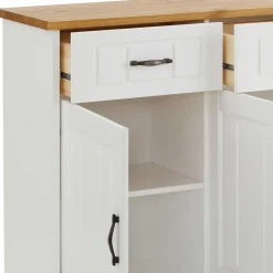 Discount Holz Sideboard Luizana Küchenkommode|Esszimmerkommoden