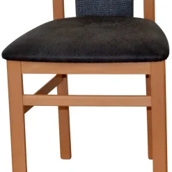 Outlet Holz Stühle mit Polster Louan Hochlehner|Lederstühle