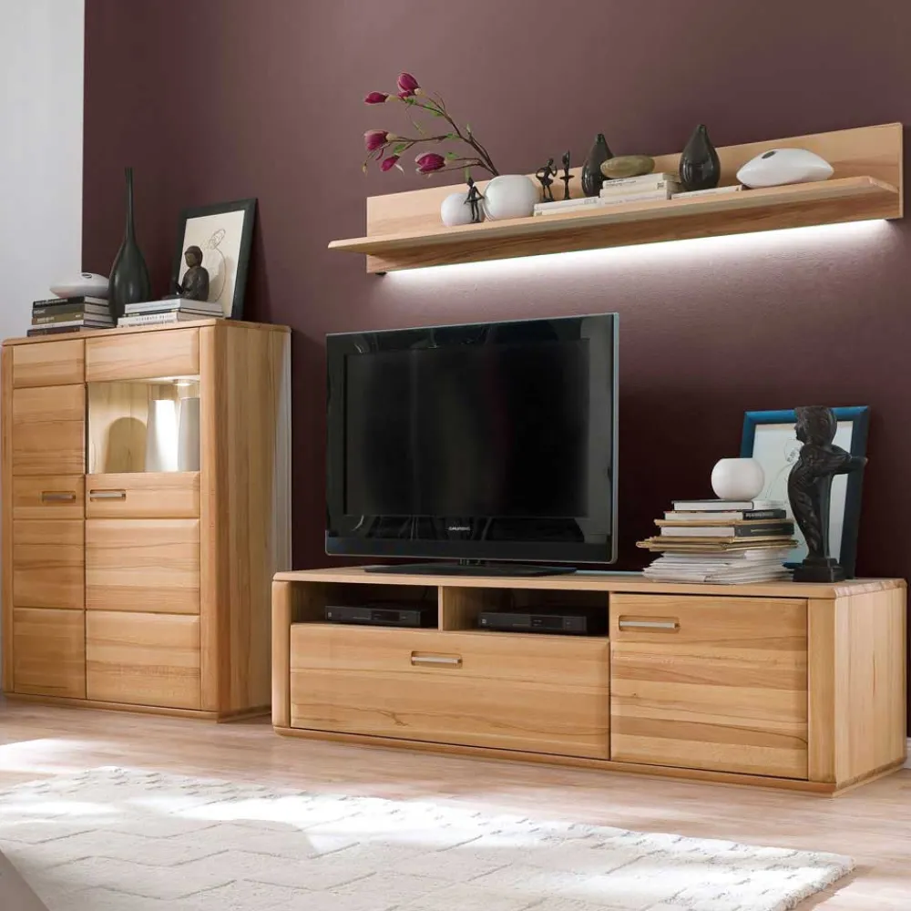 Online Holz Wohnwand Phelix Wohnzimmerschrank|Wohnwand 300 Cm