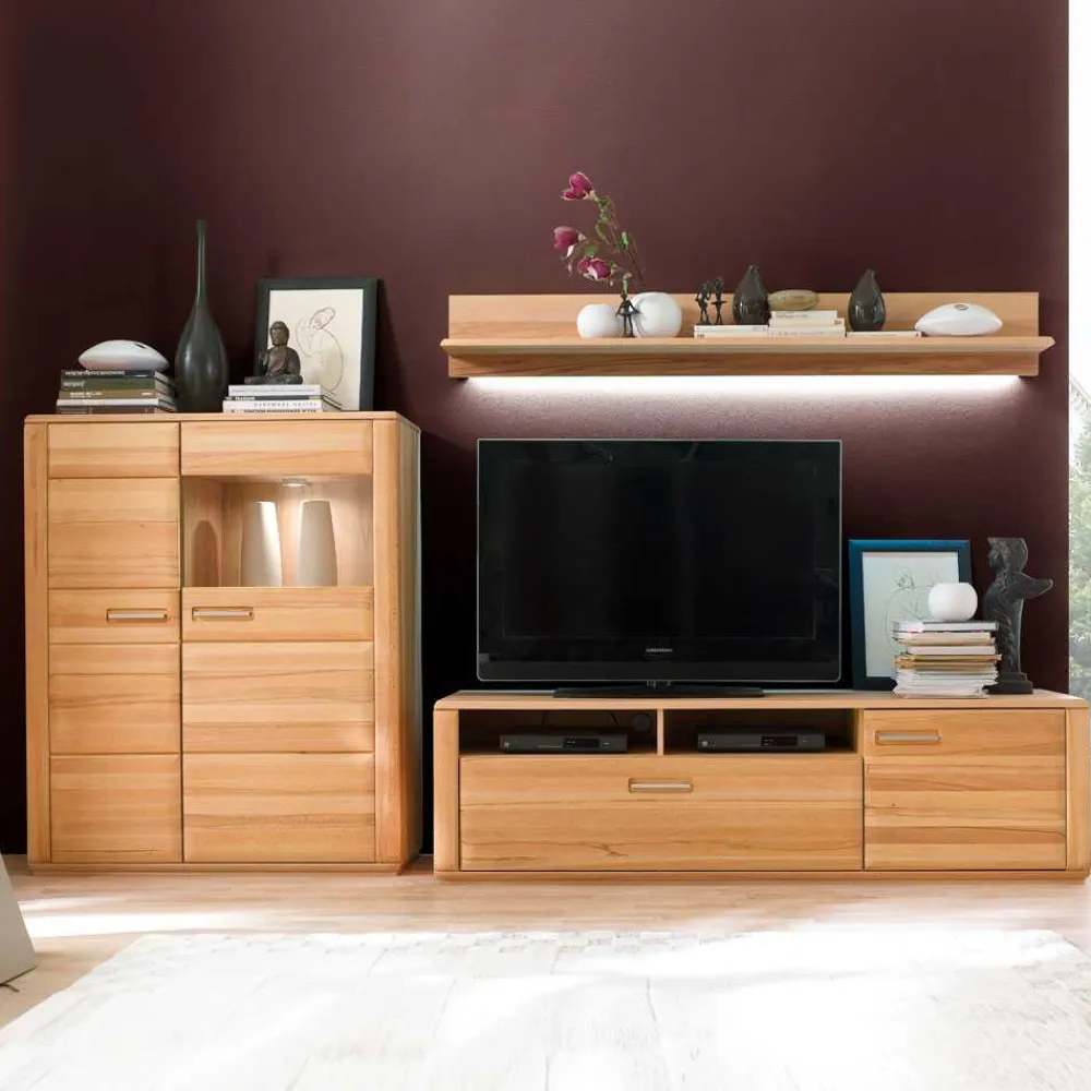 Online Holz Wohnwand Phelix Wohnzimmerschrank|Wohnwand 300 Cm